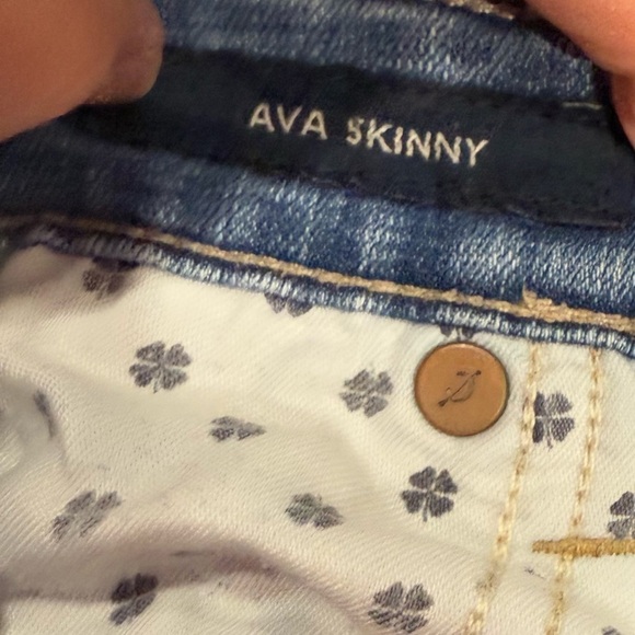 Lucky Brand Women‎ Jeans Mid Rise Stretch Ava Skinny Jeans Blue Wash Size 10/30 - Picture 6 of 10